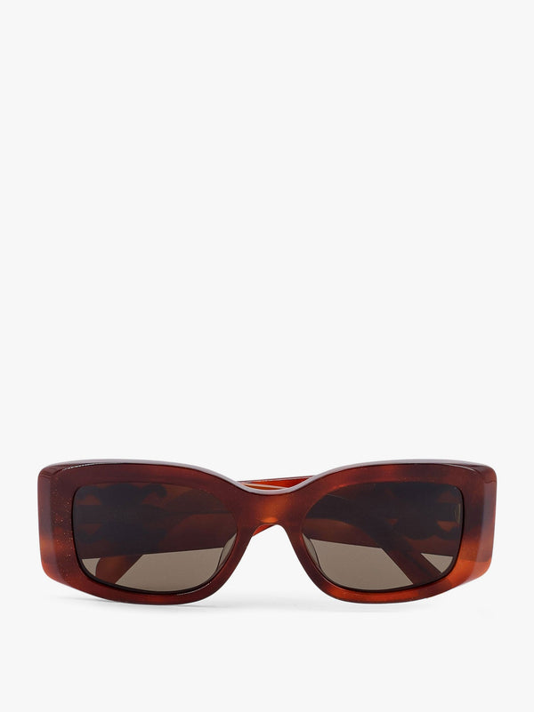 Triomphe XL 01 acetate sunglasses with leather glasses case