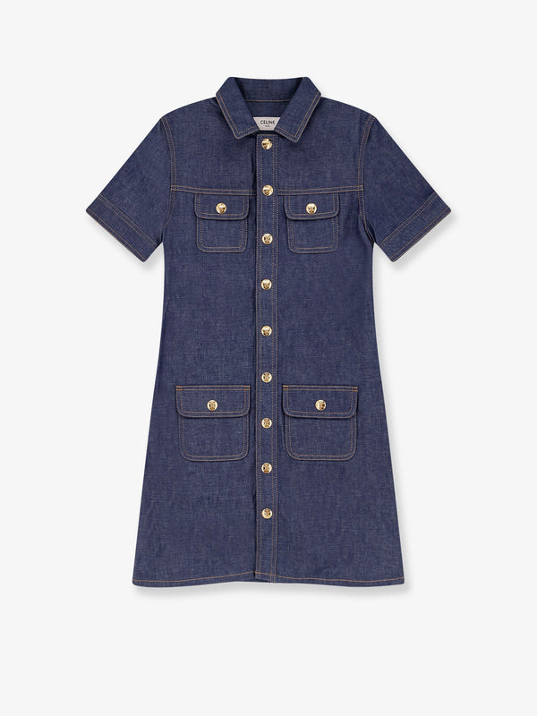 Celine Denim Mini Chemisier/Dress