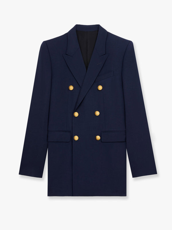 Camden double-breasted wool gabardine blazer