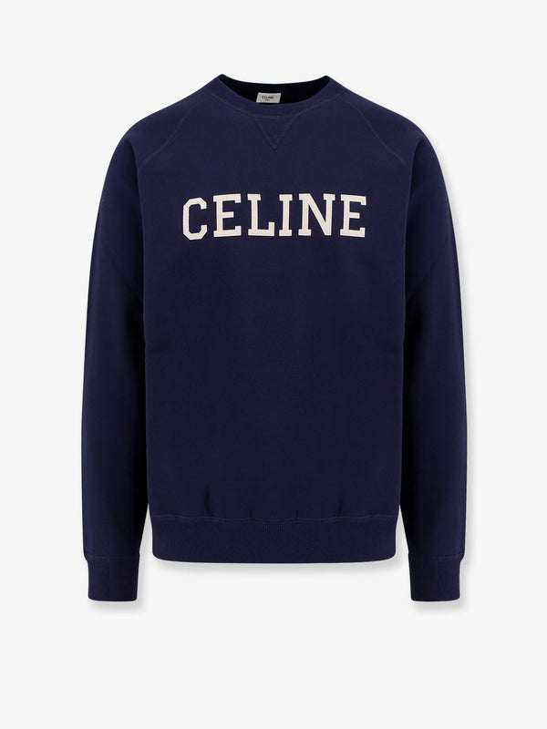 Cotton sweatshirt with Celine patch