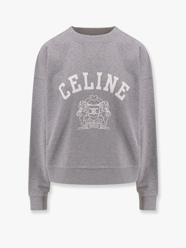 Cotton sweatshirt with frontal logo