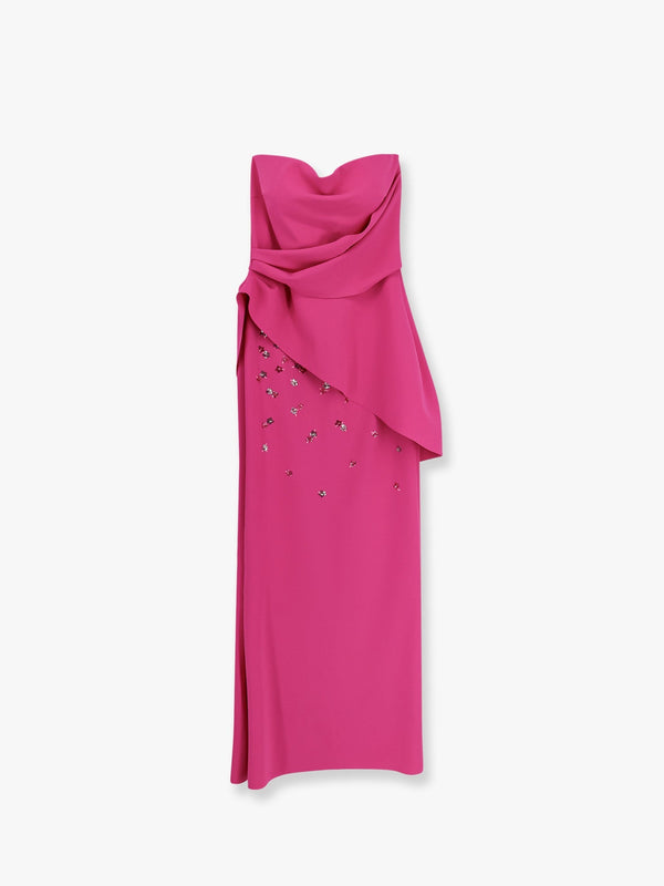Chiara Boni Taro Jersey Long Dress With Sequins