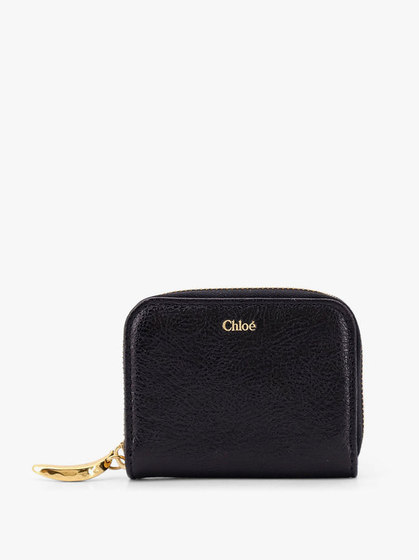 Chloe' Leather Wallet With Frontal Logo