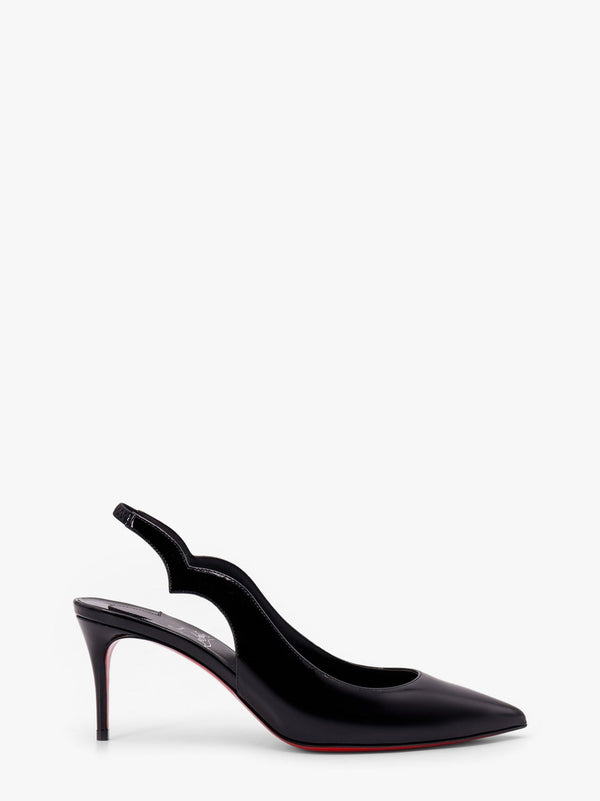 Hot chick patent leather slingback
