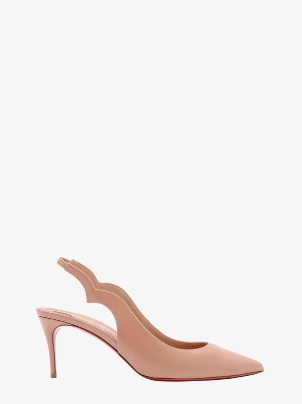 Hot chick patent leather slingback