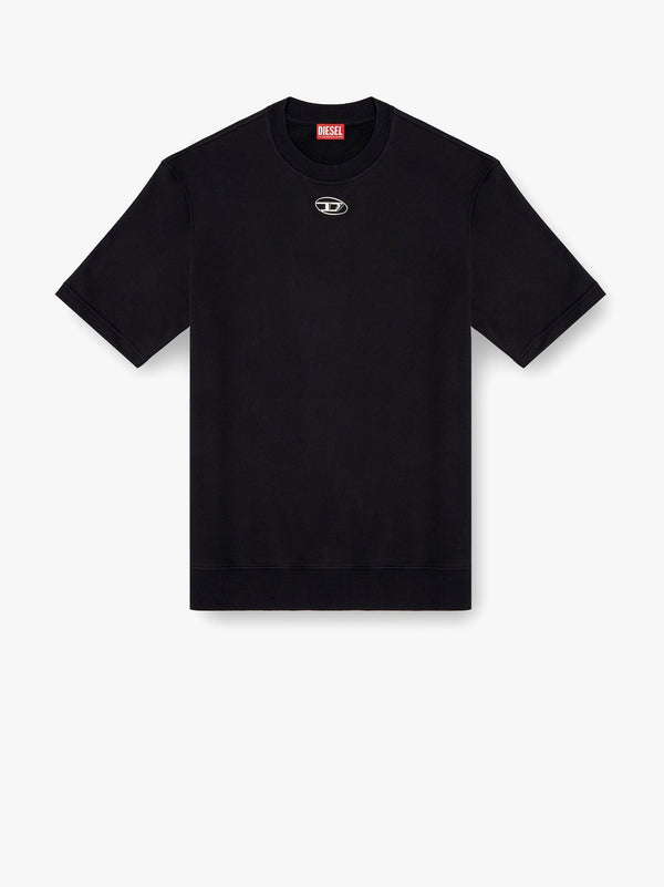 S-cooling biologic cotton sweatshirt with metal oval-d logo