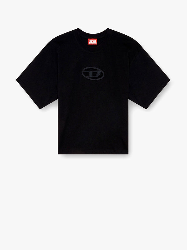 Cotton t-shirt with frontal oval-d logo