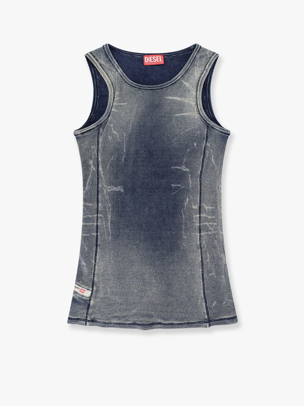 T-go stretch cotton top with used effect