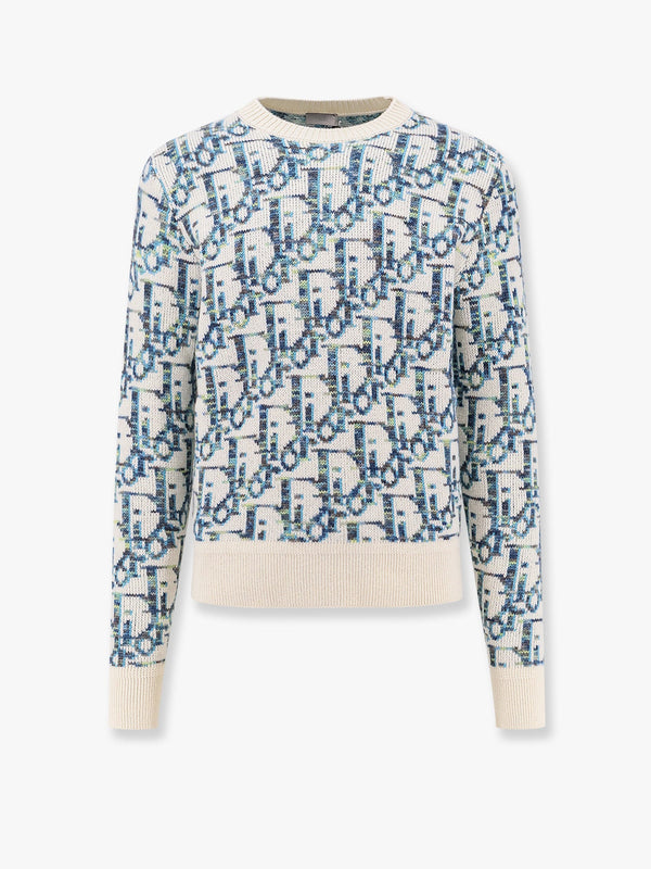 Virgin wool sweater with Dior Oblique motif