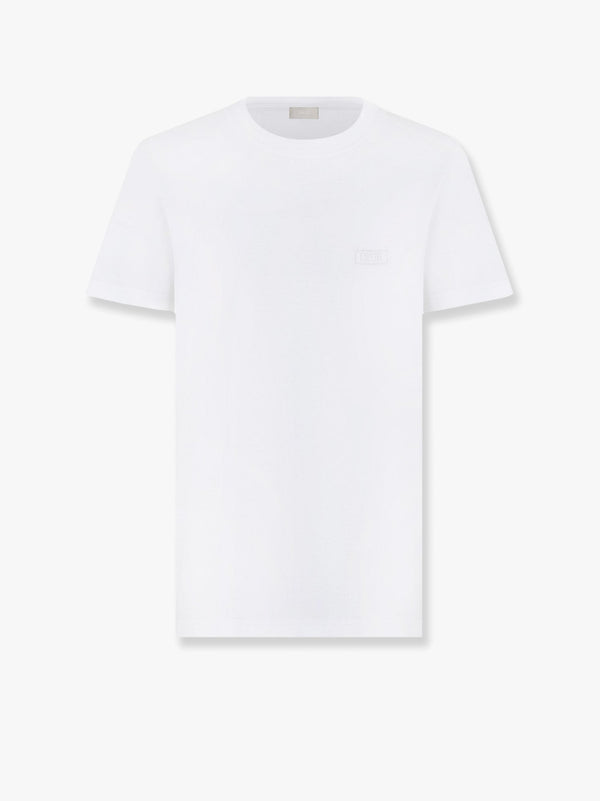 Sea island cotton t-shirt with embroidered logo
