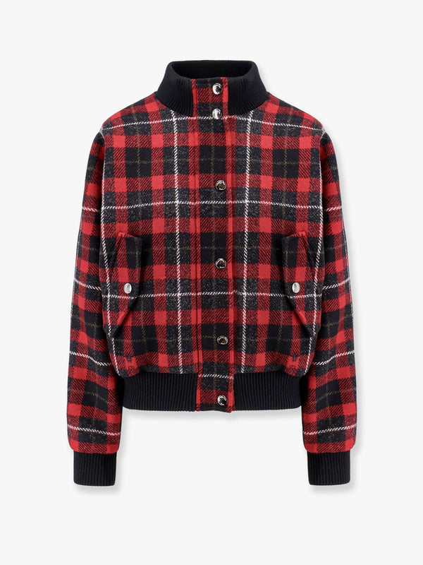 Cannage bomber with check'n'dior virgin wool