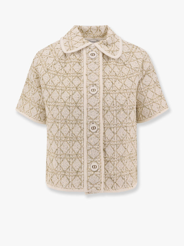 Canage Dior Or knitted blazer with Cannage lurex motif