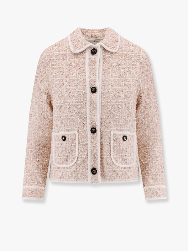 Cotton blend jacket with Cannage motif <BR/>