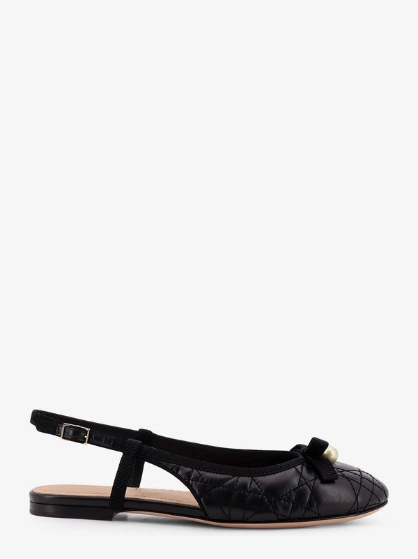 Dior Dior Ballet Leather Slingback Ballerinas
