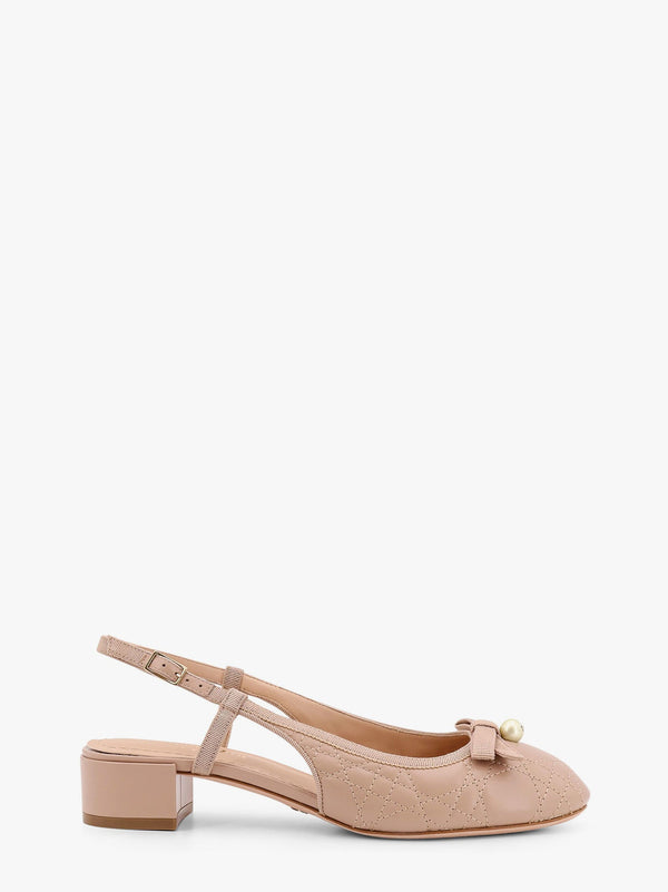 Dior ballet matelassé leather slingback
