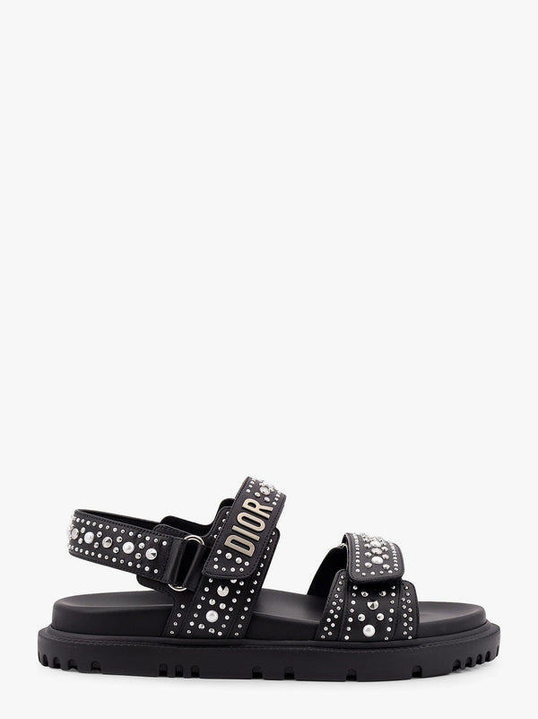 Dioract leather sandal with studs