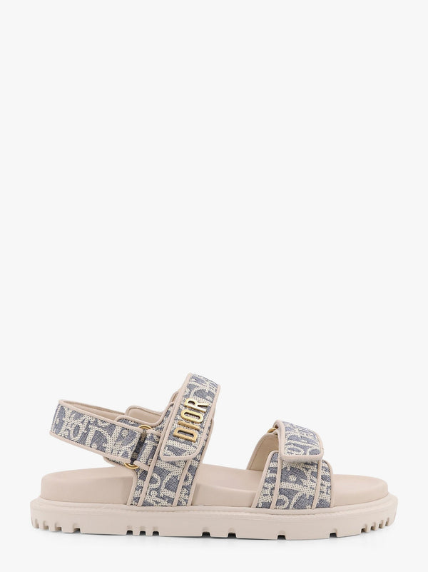 Dioract fabric sandals with dior oblique motif