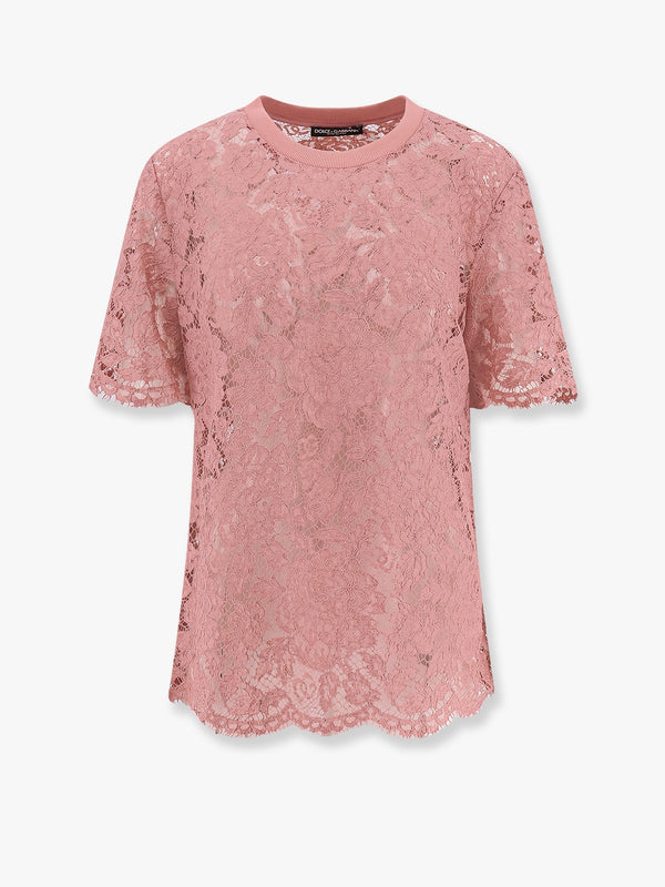 Dolce E Gabbana Dg Floral Lace Top