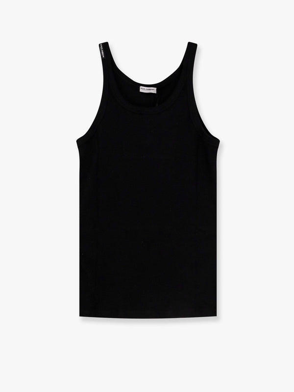 Dolce & Gabbana Ribbed Cotton Tank Top