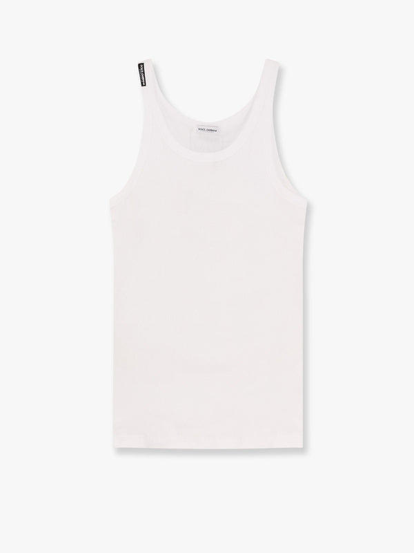 Dolce & Gabbana Ribbed Cotton Tank Top