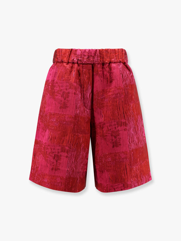Pomy multicolor fabric shorts