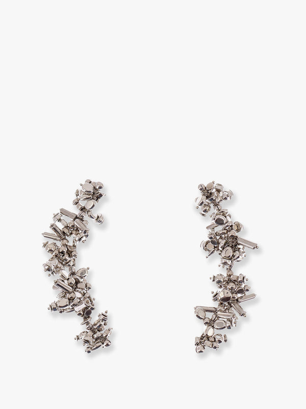 Long metal earrings