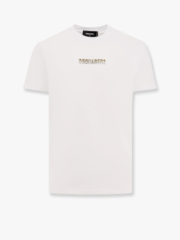 Dsquared2 Cotton T-Shirt With Frontal Embossed Logo