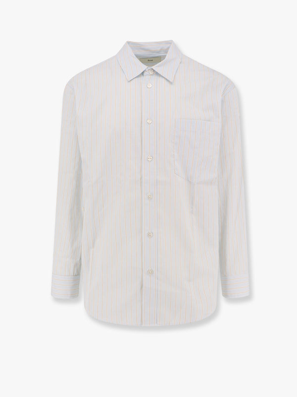Oversized striped cotton shirt