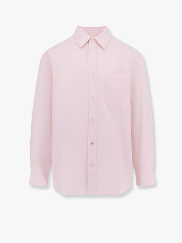 Cotton shirt with one applied breast pocket