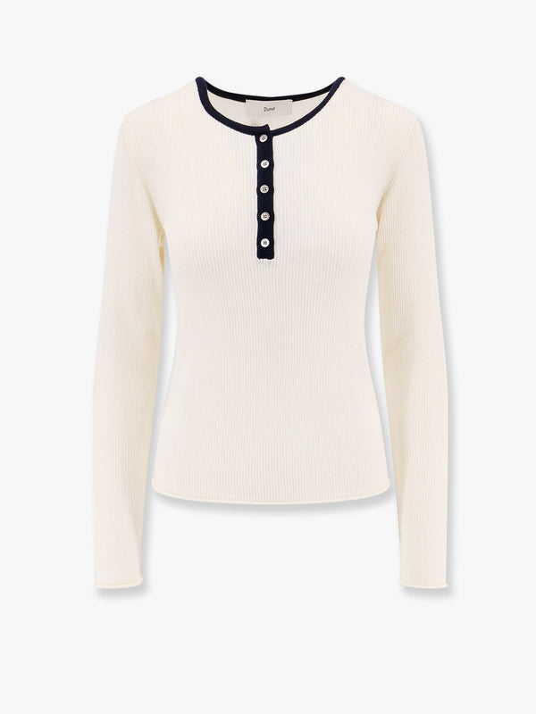 Ribbed fabric sweater