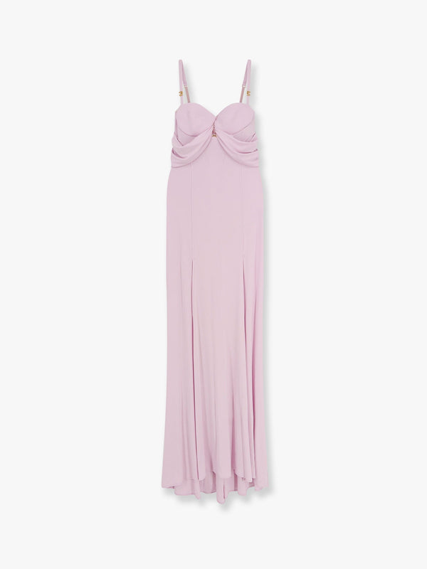 Elisabetta Franchi Red Carpet Stretch Viscose Long Dress
