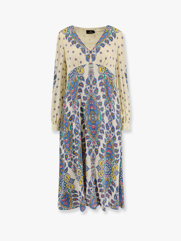 Etro Viscose Dress With Multicolor Print