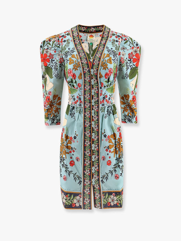 Beauty bouquet mini cotton dress