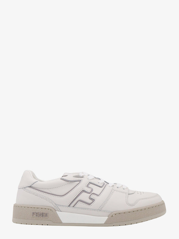 Fendi Leather Sneakers With Ff Lateral Logo