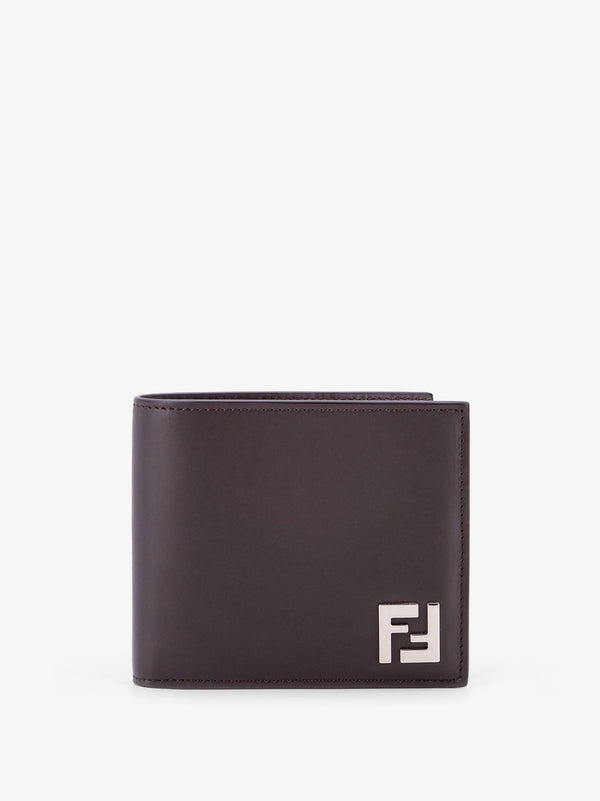 Leather and ff fabric wallet