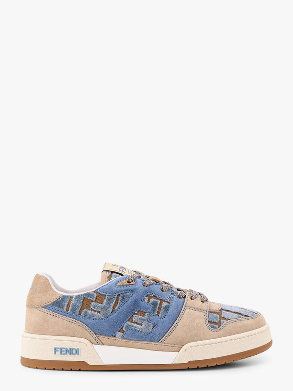 Suede sneakers with ff inserts