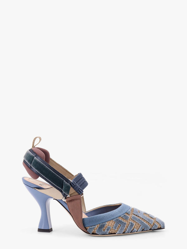 Colibri' slingback with ff embroidery