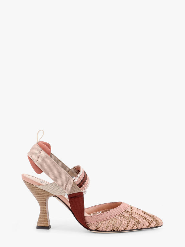 Colibrì mesh slingback with FF embroidery
