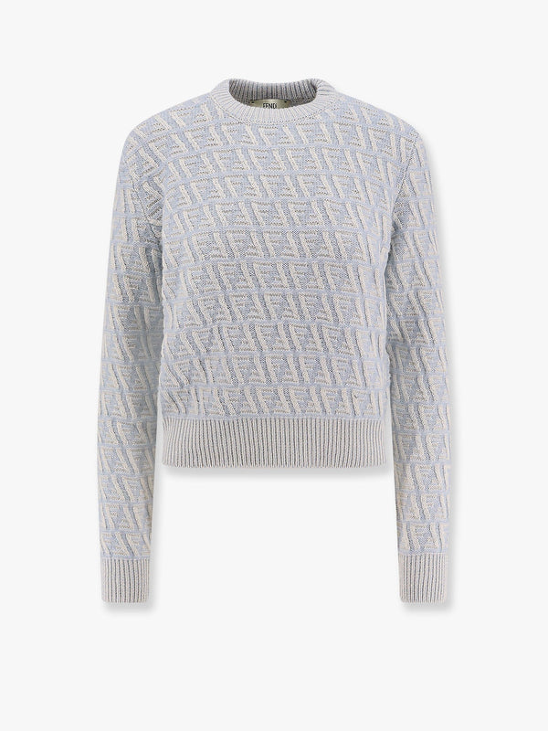 Ff wool and cashmere crop sweater