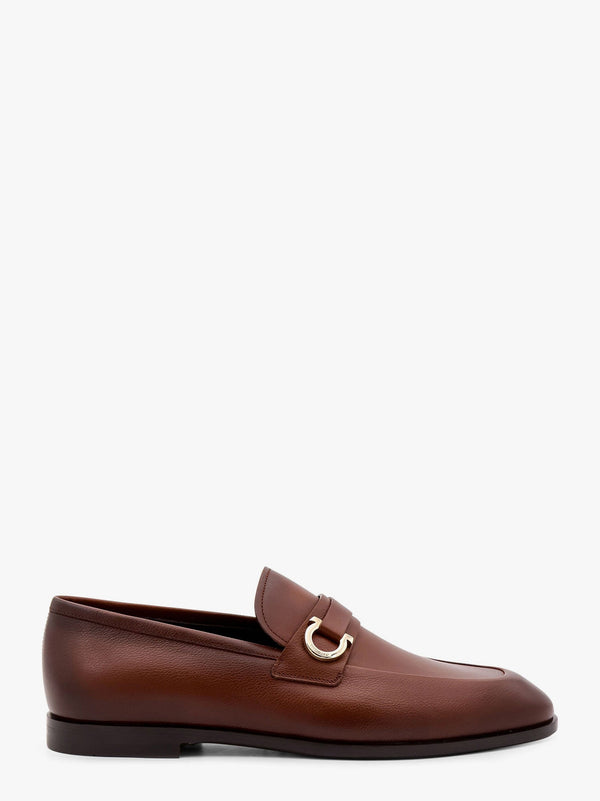 Florio leather loafer with gancini detail
