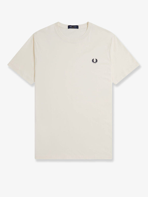 Fred Perry Cotton T-Shirt With Logo Embroidery