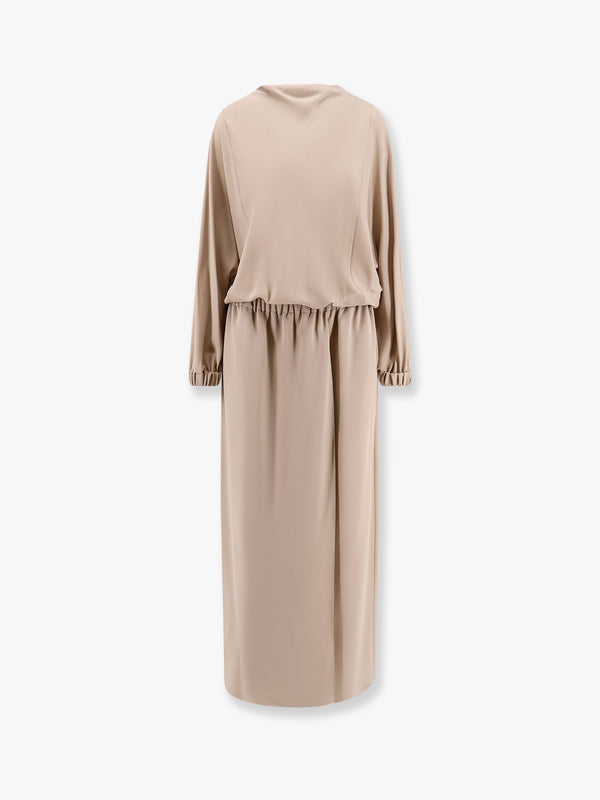 Organic silk long dress