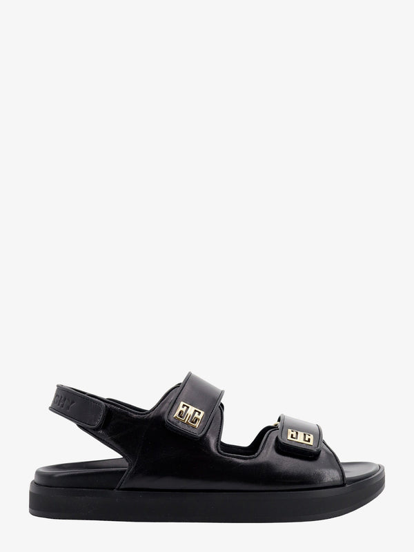 Leather sandals with 4g metal details