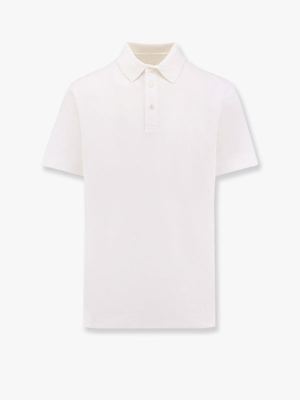 Piqué cotton polo shirt with 4g embroidery