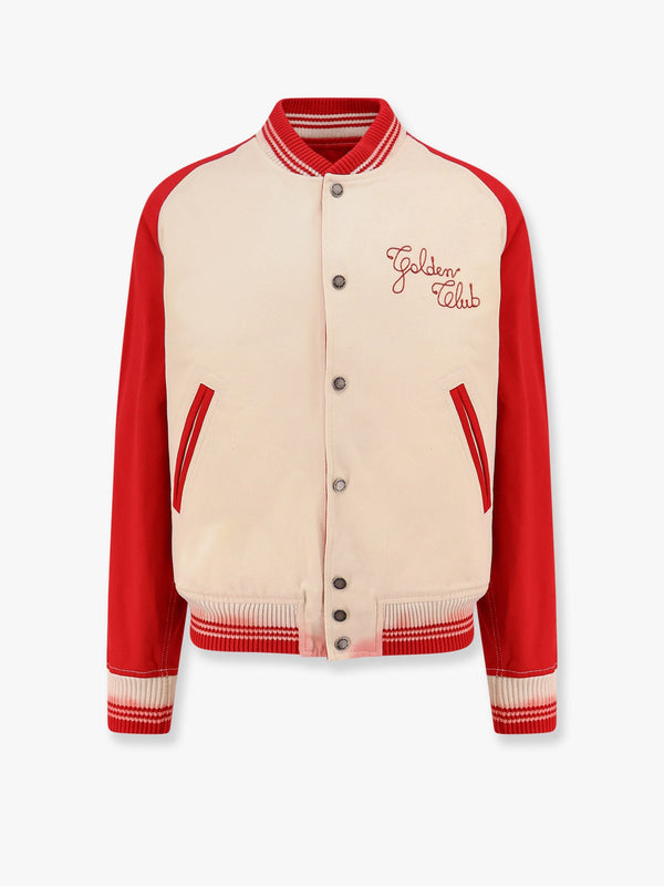 Nic cotton jacket with maxi Golden Club embroidery