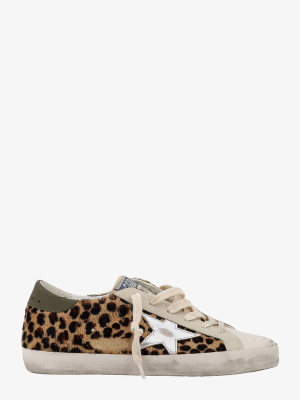 Pony skin sneakers with animalier print