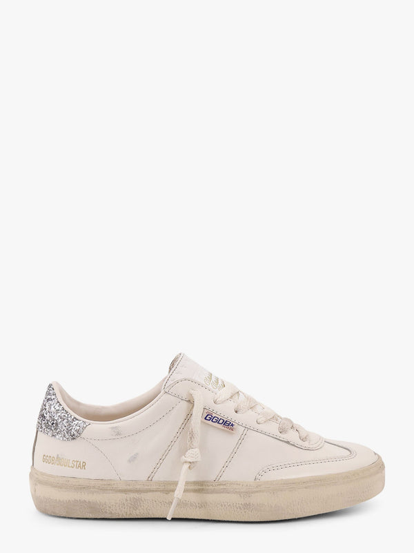 Soul star low-top leather sneakers with used effect