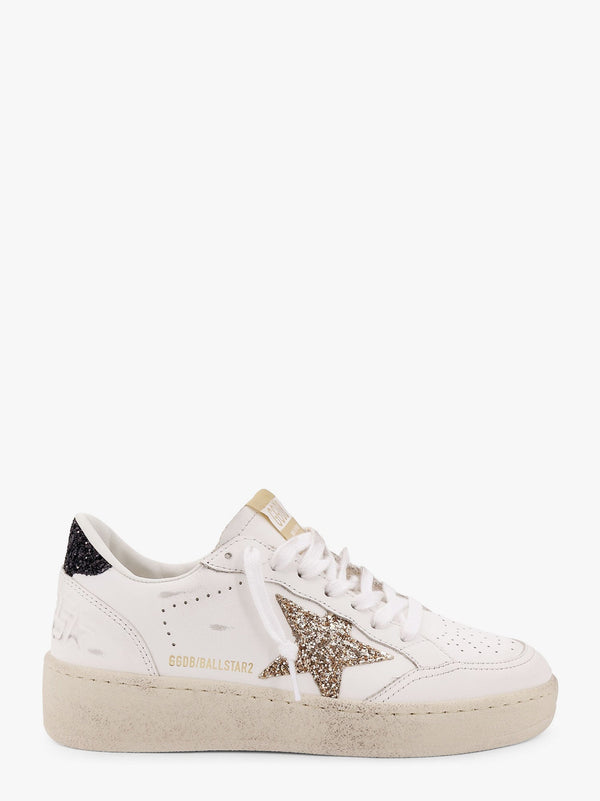 Ballstar 2 low-top leather sneakers with used effect