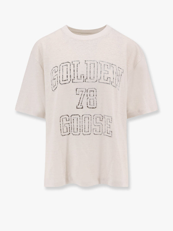 Light linen t-shirt with internal print