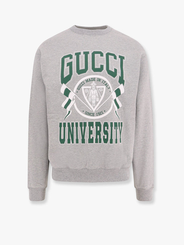 Cotton sweatshirt with gucci university print